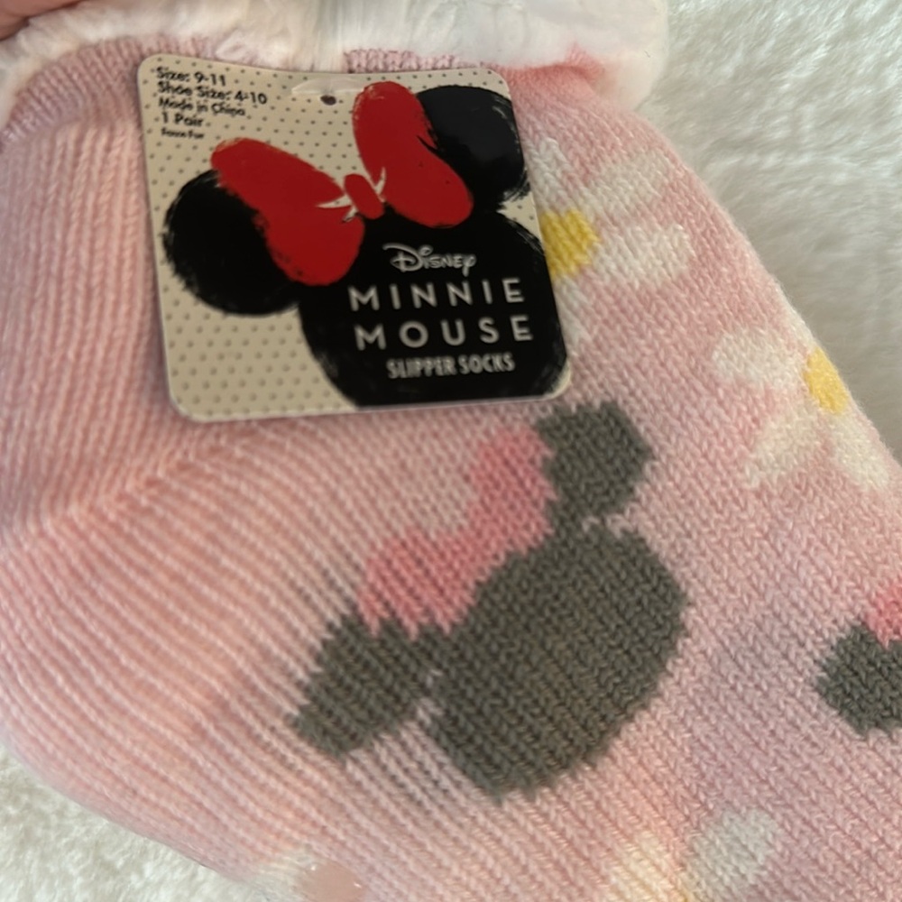 Disney Pink Minnie Mouse Slipper Socks